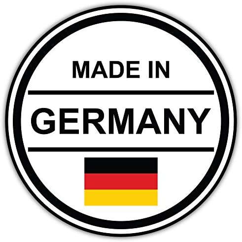 SkyBug Made In Germany Bumper Sticker Vinyl Art Decal for Car Truck Van Wall Window (24 X 24 cm)