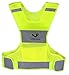Reflective Running Vest - 360° High Visibility Yellow Safety Vest with Adjustable Side Closure and Inside Pocket - Extra Large