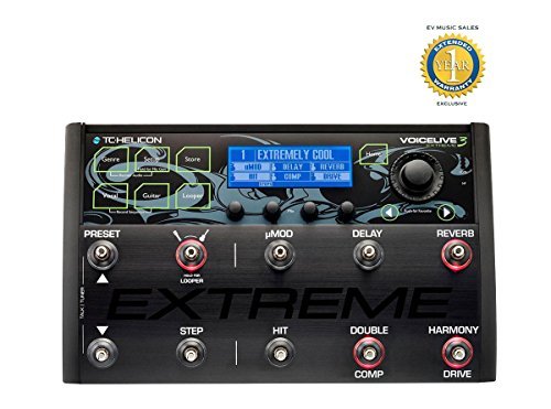 TC-Helicon VoiceLive 3 Extreme Vocal Effects Processor and Harmonizer with 1 Year Free Extended Warranty