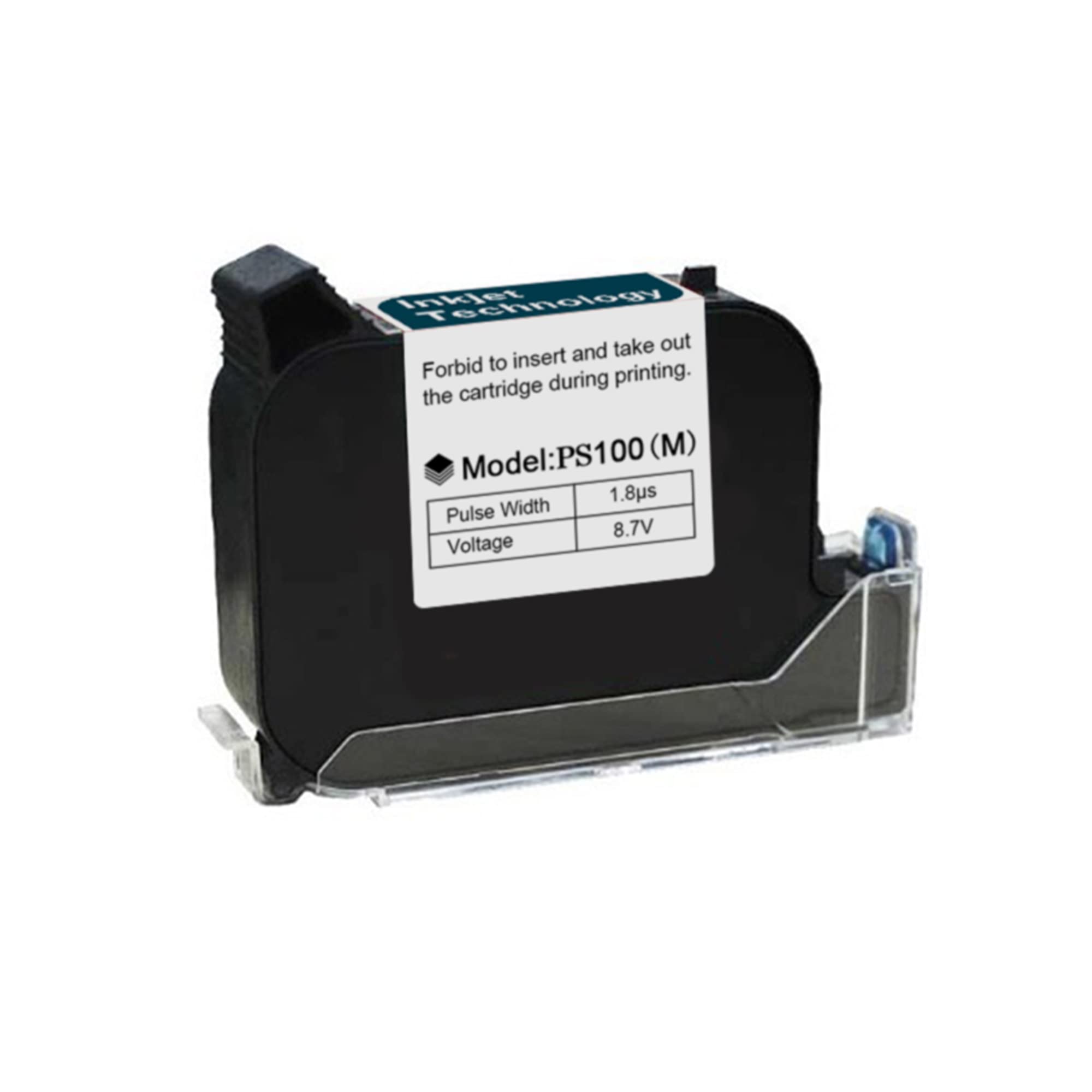 Photo 1 of Phezer Original 42ml Black Quick Dry Solvent Ink Cartridge Replacement for 0.5inch/12.7mm Handheld Mini Inkjet Printers PC11 (Black)