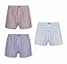 Vanever 3 PK Men's Woven Boxershorts, 100% Cotton Underwear Boxers Short for Men, Button Fly, Red XL