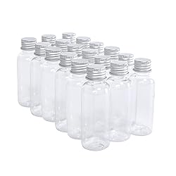 1.7oz Clear Plastic Bottle With Aluminium Screw Cap