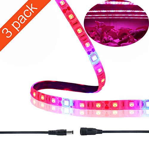 Buy LED Grow Light Strip, Balleen.E 3 pack 1.6ft/strip Waterproof
