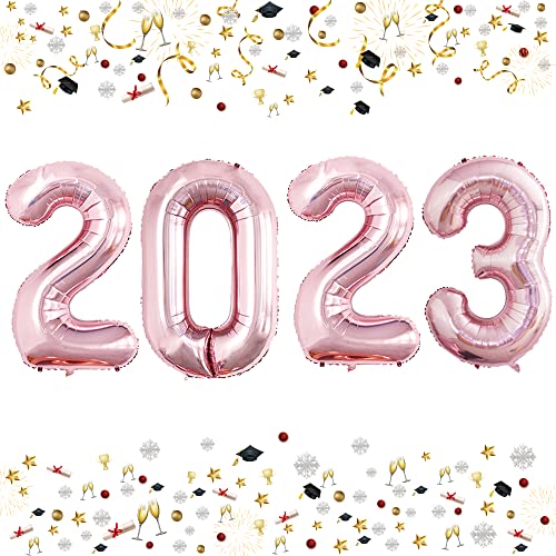 GOER 42 Inch 2023 Foil Number Balloons for 2023 New