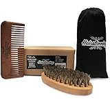 Hairstunning Beard Brush and Comb Kit Perfect Grooming Set