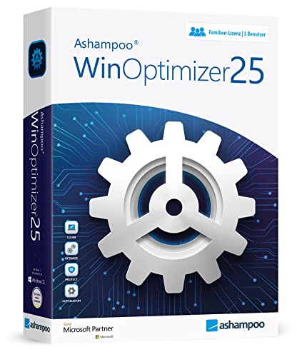 WinOptimizer 25 - 3 USER Lizenz - Tuning für Windows 11 10 8.1 8 7 - unbegrenzte Laufzeit