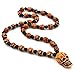 HZMAN Men's Punk Style Brown Skull Design Chain Gothic Pendant Necklace (Brown)