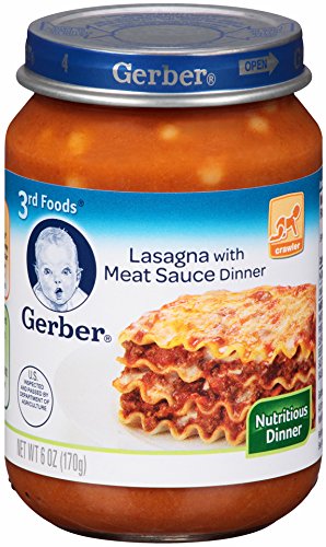 Gerber 3rd Foods Lasagna with Meat Sauce, 6-Ounce (Pack of 12)