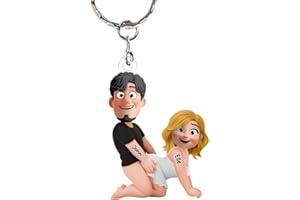 Naughty Personalized Couple Keychain - Gifts For Couple Funny Boyfriend Girlfriend Husband Wife Anniversary Valentine Day Gag