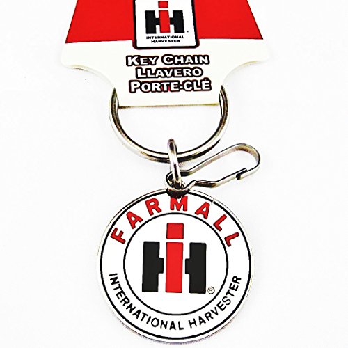 Farmall International Harvester Logo Enamel Key Chain Keychain