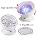 totobay [Newest Generation] Remote Control Ocean Wave Projector 12 LEDs & 7 Color Changing Modes Night Light and Built-in Mini Music Player for Living Room and Bedroom