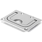 Marine Grade Stainless Steel Heavy-Duty Flush Lifting Handle, 3" x 2-1/4"