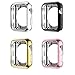 [5-PACK] Apple Watch 38mm Case, iHYQ Ultra Slim Plated TPU Flexible Lightweight Case Protective Bumper Cover for Apple iWatch Series 1, Series 2, Series 3 (38mm 5-Pack)