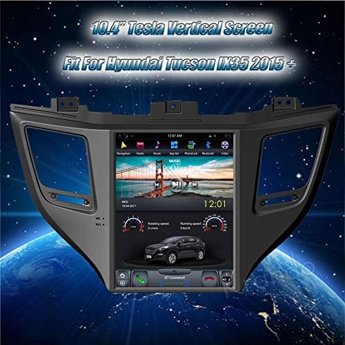 Car Radio Krando Android 10.4" Vertical Screen Tesla for Hyundai Tucson IX35 2015+ System