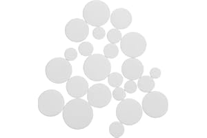 Garneck 24Pcs Bassoon Pads for Sound Hole: Sheepskin Gaskets for Tight Seals and Anti-Vibration Bassoon Instrument Repair Accessories,White