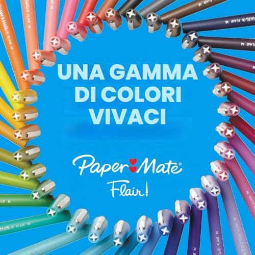 Flair Candy POP Pennarelli con punta in feltro | punta media (0,7 mm) | colori assortiti | confezione da 12