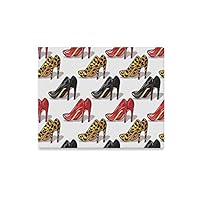 JGYJF Room Wall Paint High Heels Pumps Shoes Printed Canvas Painting Fabric Wall Decor Print Decor for Home 20x16 Inch