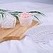 Gospire 50 pcs Pearl Lace Filigree Wedding Cupcake Wrapper Baking Cake Cups Wraps Party Decoration Laser Cut White