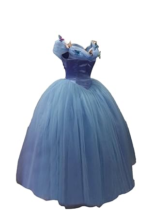 Amazon | シンデレラ (2015年の映画) ディズニー ブルーコスプレ衣装 ...