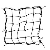 6 Hooks Motorcycle Bungee Cargo Net,Black