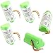 HQRP 5-Pack Battery Works with Motorola Symbol LS4278 LS-4278 LS4278-M LI4278 DS6878 82-67705-01 BTRY-LS42RAAOE-01 K35466 Cordless Bar Code Scanner LI-4278 DS-6878