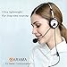 Arama PTT MIC Headphone Headset w/Adjustable Band for Midland GMRS FRS Radios (2 Pack)