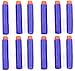 Haktoys (12 Pcs Original Replacement Dart Bullet Refill Pack for HAK207 Target Game Set and Nerf N-Strike Zombie Elite Strike Blue