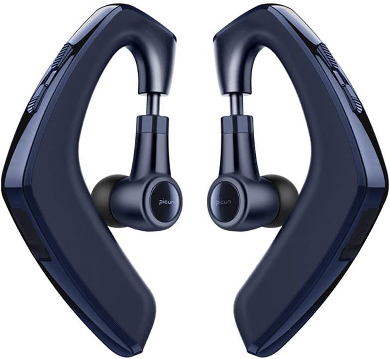 YR-W3 Double Wireless TWS Bluetooth Earbuds,Non Bone Conduction Headphones for Cell Phone,Single or Dual Headset Compatible for iPhone Xs Max,X,8 Plus,8,Samsung Galaxy S9 Plus (300mAh Battery)