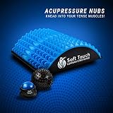 Soft Touch Back Stretcher - Back Pain Relief - Sciatica Pain Relief - Posture Corrector - Spinal Stenosis Pain Relief - Neck Pain Relief - Two Massage Balls for Back Pain Included!! !