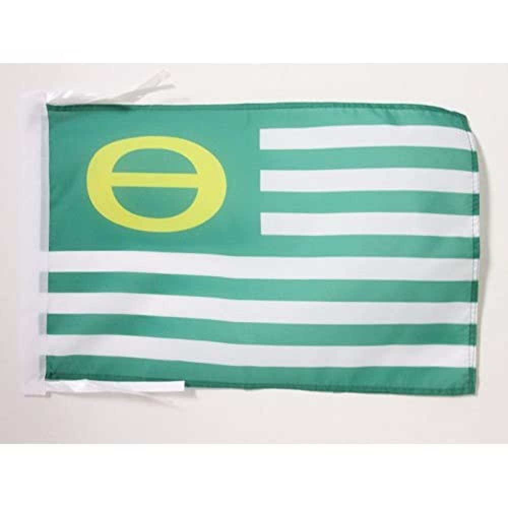 AZ FLAG - Ecologist Flag - 18'' x 12'' - 100% Polyester Green Small Banner with Two Cords - Fade Resistant - Vivid Colors - 18x12 in - 45x30 Cm — image 1