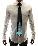 WDCS El Sound Activated Novelty Party Toy Neckties For Rave EDM Clubbing and Halloween Party