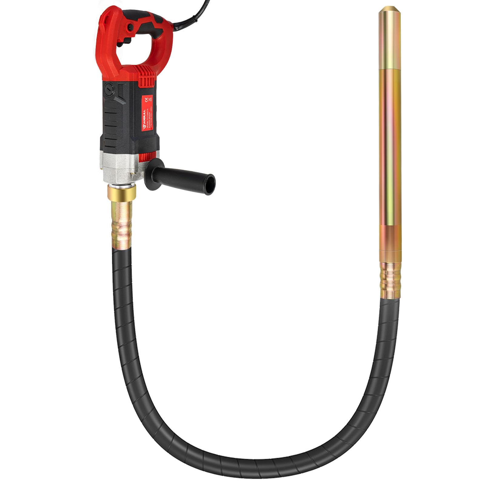 Photo 1 of [SOLD FOR PARTS] Anbull 1800W Concrete Vibrator 110V, 2M Handheld Electric Vibrabrater 5500RPM, 35mm Bottle Shaker, Portable Pencil Cement Vibrarator for Remove Air Bubble and Mix Concrete