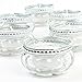 Koyal Wholesale Bloom Tea Light Holders, 6-Pack Petite Glass Tealight Cup, Vintage, Boho Wedding Tealight Cup