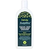 Canviiy ScalpBliss Moisture + Repair Organic-Based Conditioner, Designed with a Vitamin-Rich Restorative Complex to Reduce Breakage and Deliver Soft, Manageable Hair, 12 Fl Oz (Pack of 1)