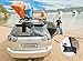 JINGYOO Car Doorstep Ladder Rack Easy Access to Car Roof Rack for Car Jeep SUV