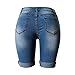 Fashion Story Hot Pants Mini Jeans Shorts Women American US Flag Denim