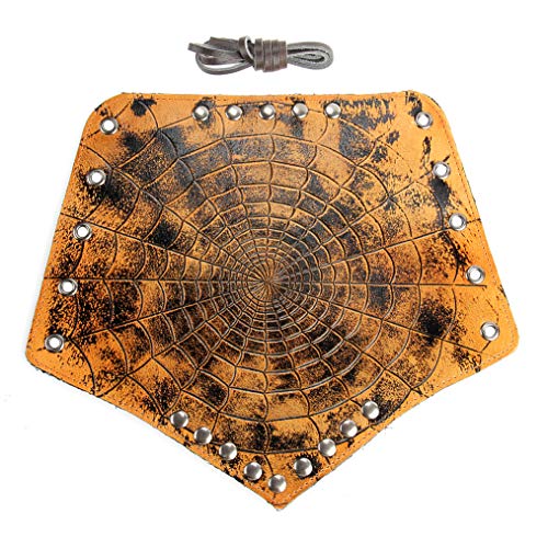 Arm Bracers Leather Armband Guard Spider Web Archery Armguard Medieval Armor Costume Wrist Gauntlet 2PCS