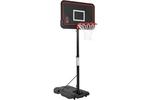 Skytime Basketball Hoop,Height Adjustable Basketball Goal System with 44 inch Backboard,Portable Pool Basketball Hoop Outdoor/Indoor for Children/Adults