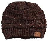 H-6033-07 Funky Junque Confetti Knit Beanie - Brown