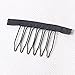32 Pcs Stainless Steel Wig Combs for Making Wig Black Color Wig Clips for Lace Wig Cap