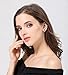 OREOLLE 18K Rose Gold Plated Tone Champagne Round Clear Cut Cubic Zirconia Stud Earrings