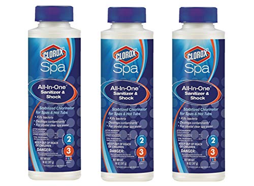 CLOROX Pool&Spa 23014CSP All-in-One Sanitizer, Blue, Pack of 3
