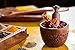 Rusticity® Wooden Mortar and Pestle | Pestle and Mortar Bowl, Herb Grinder for Spices | Handmade Round Manual Kharal Smasher | 4x4 in