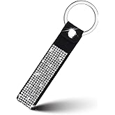 Bling Rhinestone Wristlet Keychain Wrist Lanyard Extended Wristlet Keychain Accessories for Girls Women, Wrist Strap Car Key Ring Strap for Phone Wallet Cameras Keys