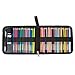 Damero 36 Colored Pencil Case, Pen Holder, Travel Organizer Bag for Artist (NO Pencils Included), Black