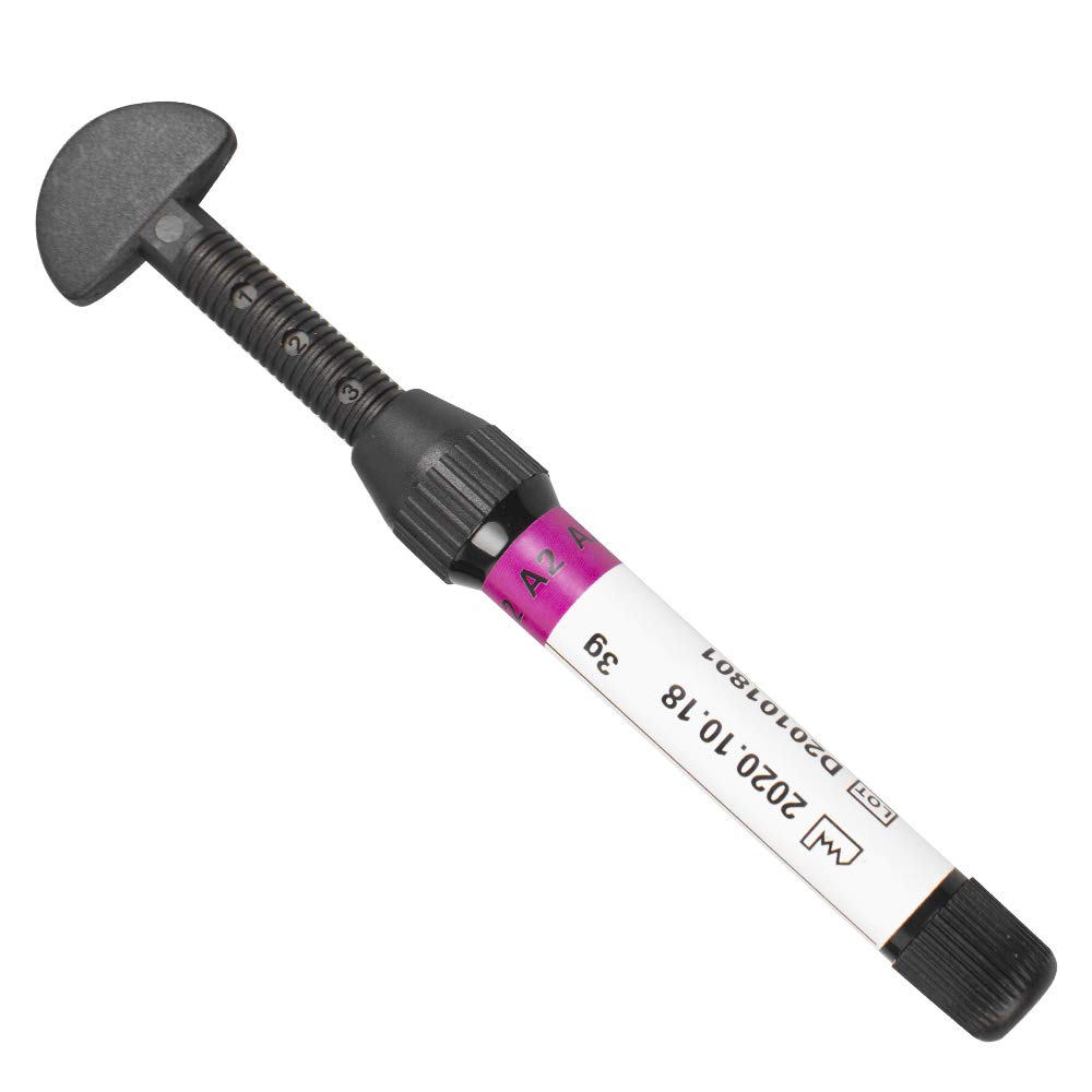 Finlon Dental Light Cure Hybrid Resin Composite Syringe Shade A2 (1 pack) (A2)