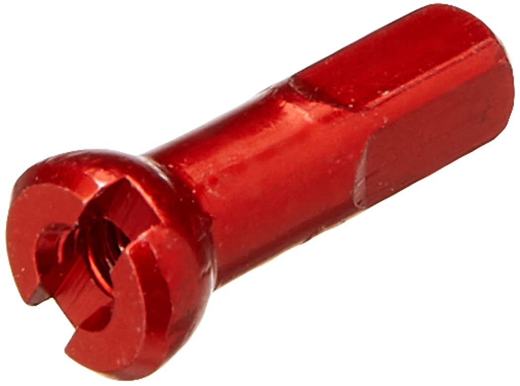 Sapim Polyax Alloy 14 Gauge Spoke Nipples, 14mm, Red