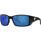 Costa Del Mar Sunglasses for Men - Blackfin Mens Polarized Sunglasses - Fishing, Boating & Beach UV Protection - Size 62,580P