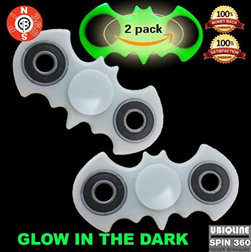 SPIN360 by UBIQLINE 2X Batman Fidget Spinner Prime 2 Pack Hand Spinner Fidget Toy Stress Reducer Hand Fidget Spinner for Autism, ADD ADHD Boredom Anxiety Stress 2 Pack