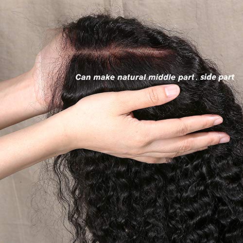 Unprocessed-Human-Hair-Deep-Wave-Wig-Lace-Front-with-Baby-Hair-Pre-Plucked-Natural-Hairline-Wigs-Afro-Kinky-Curly-Lace-Frontal-Glueless-Wigs-for-Women-10A-Virgin-Brazilian-Hair-Water-Wave-Wet-Wavy-Wig